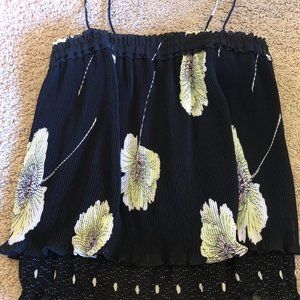 Black Floral Cami Top Medium - Dillard's